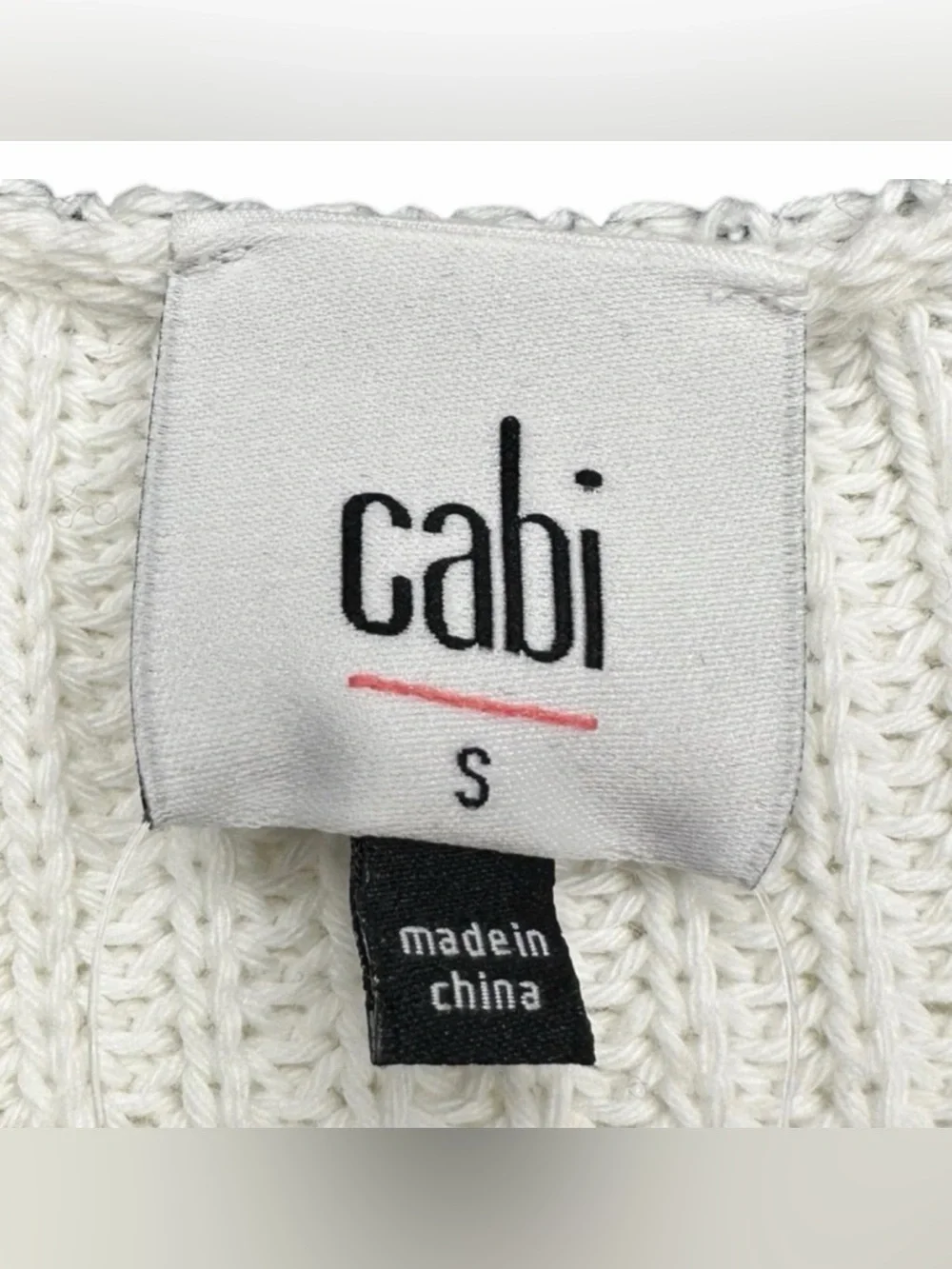 🇺🇸 NWOT CAbi Ace Pullover V-neck Sweater Red, White & Blue Size Small - Picture 4 of 7